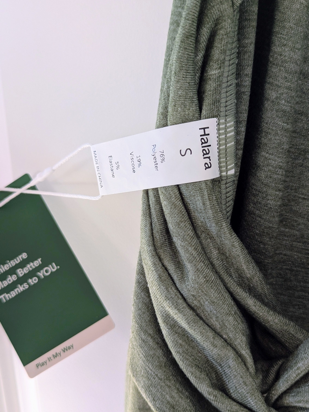 HALARA Olive Green Tank Jumpsuit with Pockets - Picture 4 of 6